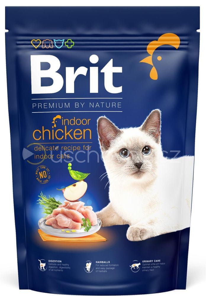 Brit Premium by Nature Cat. Indoor Chicken, 1,5 kg